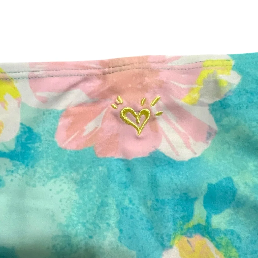 Justice 14Y Floral Tiered Ruffle Tankini Swimsuit